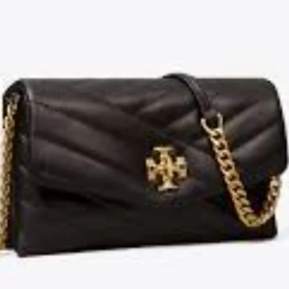 Tory Burch designer mini bags Kira Chevron Chain Wallet in Black mainTory Burch - Picture 2 of 13